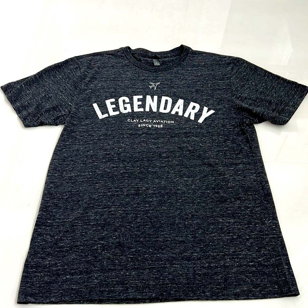 NWOT Men’s Legendary Clay Lacy Aviation Tee Shirt Size Small w Graphics